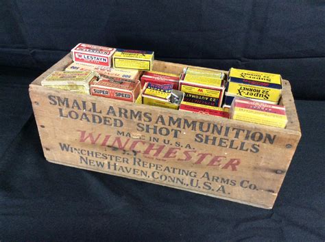 antique metal ammo box|collectible 22 cal ammo boxes.